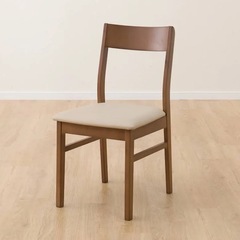 【明日のみ無料】ニトリ　ダイニングチェア ダイニング家具 ダイニングチェア 食卓イス 4本脚 ミドルブラウン 幅42×奥行51×高さ80cm の画像