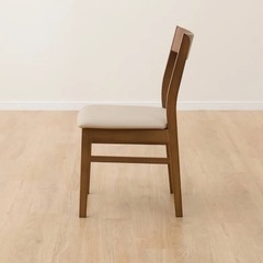 【明日のみ無料】ニトリ　ダイニングチェア ダイニング家具 ダイニングチェア 食卓イス 4本脚 ミドルブラウン 幅42×奥行51×高さ80cm の画像