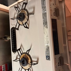 ガスコンロ 二口グリル付き　都市ガス用の画像