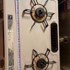 ガスコンロ 二口グリル付き　都市ガス用の画像