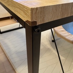 ニトリ　ダイニングテーブル ステイン120の画像