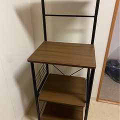 レンジラック ニトリ 上棚つきの画像