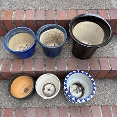 植木鉢6個差し上げますの画像