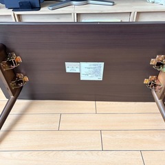 ニトリ 折りたたみテーブル ラポール ダークブラウン NITORI 8760962の画像