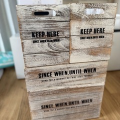 収納ケース ニトリカラボ用 もくせい木製の画像