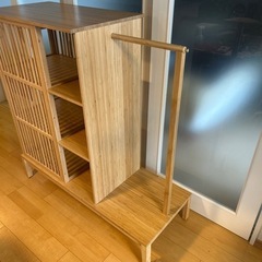 IKEA収納棚（竹製）の画像