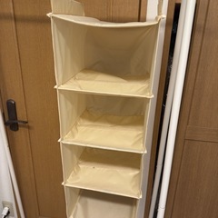 ハンガーラック＋吊り下げ収納｜一人暮らし・来客用にの画像