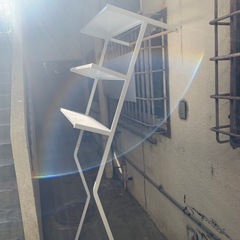 洗濯機上の収納棚の画像