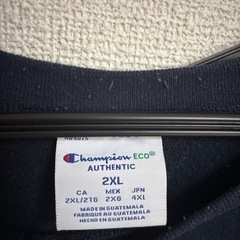 🌟チャンピオン🌟裏起毛 スウェット ネイビー 2XL ゆったりと着用⭕️の画像