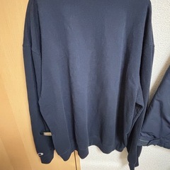 🌟チャンピオン🌟裏起毛 スウェット ネイビー 2XL ゆったりと着用⭕️の画像