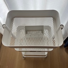 【無料】ニトリ　キッチンワゴン　(三段ラック移動式)の画像