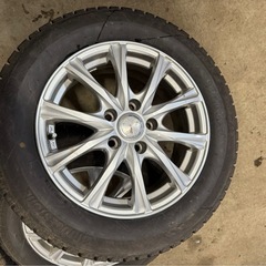 205/60R16 スタッドレス　アイスパートナー2 23年製　ホイール付き4本セット　バリ溝！の画像