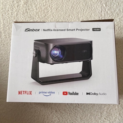 新品 iSinbox プロジェクター 1200ASNI 高輝度 1080P 4K対応