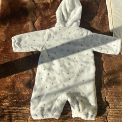 西松屋　防寒コンビドレス　雪柄の画像