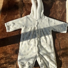 西松屋　防寒コンビドレス　雪柄の画像