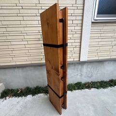 自作アウトドアラック　棚　調理台
の画像