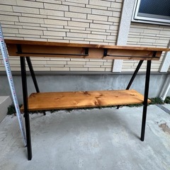 自作アウトドアラック　棚　調理台
の画像