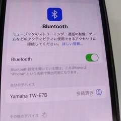 【未使用に近い】YAMAHA TW-E7B/ワイヤレスイヤホン/ダークブルーの画像