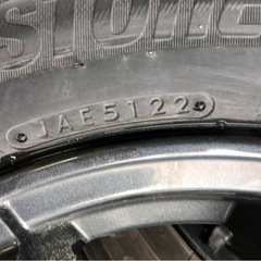 165/65R14 22年製スタッドレス　ブリヂストンVRX3 ホイール付き4本セットの画像