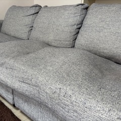 ニトリ　3人がけソファの画像