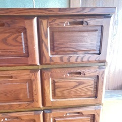 薬棚風収納棚　薬箪笥　昭和レトロ　アジアンテイストの画像