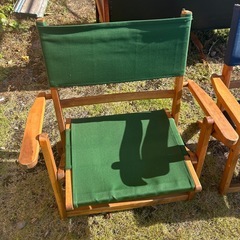 折りたたみローチェア2脚セットの画像