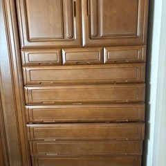 ミラー付きクローゼット、タンスの画像