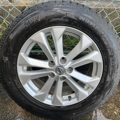 T32 エクストレイル 純正アルミ 7J 17in +45 PCD114.3 2022年製 ウィンターマックス SJ8 225/65R17 バリ山 美品！ 4本セットの画像