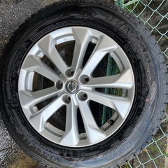 T32 エクストレイル 純正アルミ 7J 17in +45 PCD114.3 2022年製 ウィンターマックス SJ8 225/65R17 バリ山 美品！ 4本セットの画像