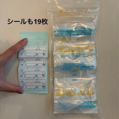 カネソン　母乳バッグ　100ml 20枚　19枚の画像