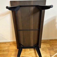 NOCE　ダークブラウン木製長方形テーブルの画像