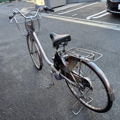 Panasonic 電動アシスト自転車 シルバーの画像