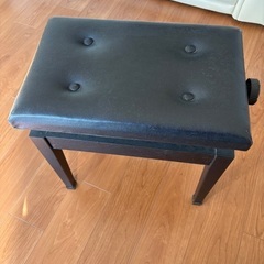 ピアノ椅子 高さ調節可能 ブラックの画像