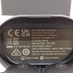 【未使用に近い】YAMAHA True Wireless Earbuds/TW-E7B/ワイヤレスイヤホン/ブラックの画像