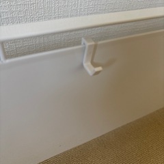 tower　キッチン 自立式 スチールパネル 横型 ホワイト 約W84XD14XH21cm タワー 浮かせる収納の画像