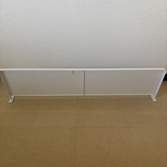 tower　キッチン 自立式 スチールパネル 横型 ホワイト 約W84XD14XH21cm タワー 浮かせる収納の画像