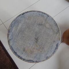 竹虎図　マーブルフラワーベース　大理石花瓶　25x口穴5cmの画像