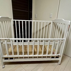 KATOJI ベビーベッド　タチベッド　ホワイトの画像