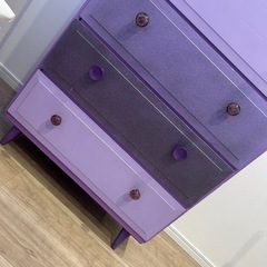 収納チェスト　たんす　パープル　海外　 の画像