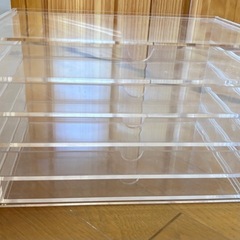 無印重なるアクリルケース横型5段の画像