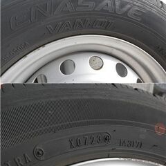 軽トラ　貨物　145R12　ホイル付きタイヤセットの画像