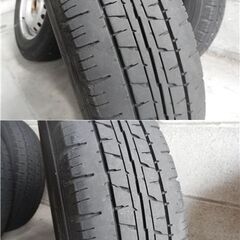 軽トラ　貨物　145R12　ホイル付きタイヤセットの画像