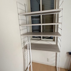 [受け渡し者決定]突っ張り壁面収納 Nポルダディープ(ホワイトウォッシュ)の画像