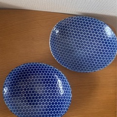 楕円形の小皿2セット
の画像