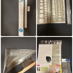 MUTHO 製図板 一級建築士 UN-06N7 A2　専用ケース付 道具10点の画像