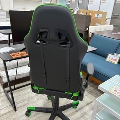 大人気! GTRACING ゲーミングチェア 人気カラー ブラック グリーン 状態良好！の画像