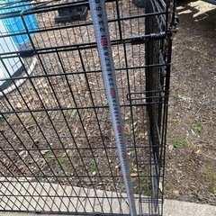 ペット ケージ 犬 折りたたみ 中型 引き出し トレー ダブル ドア ペットサークル 幅105cm×奥行71cm×高さ76cm犬小屋 の画像