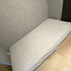 無印　木製脚付シングルマットレス　の画像