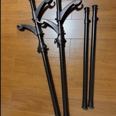 突っ張り式 クローゼット用 ハンガーラック（幅・高さ調整可能）の画像