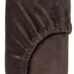 セミシングル　起毛シーツ　ブラウンの画像